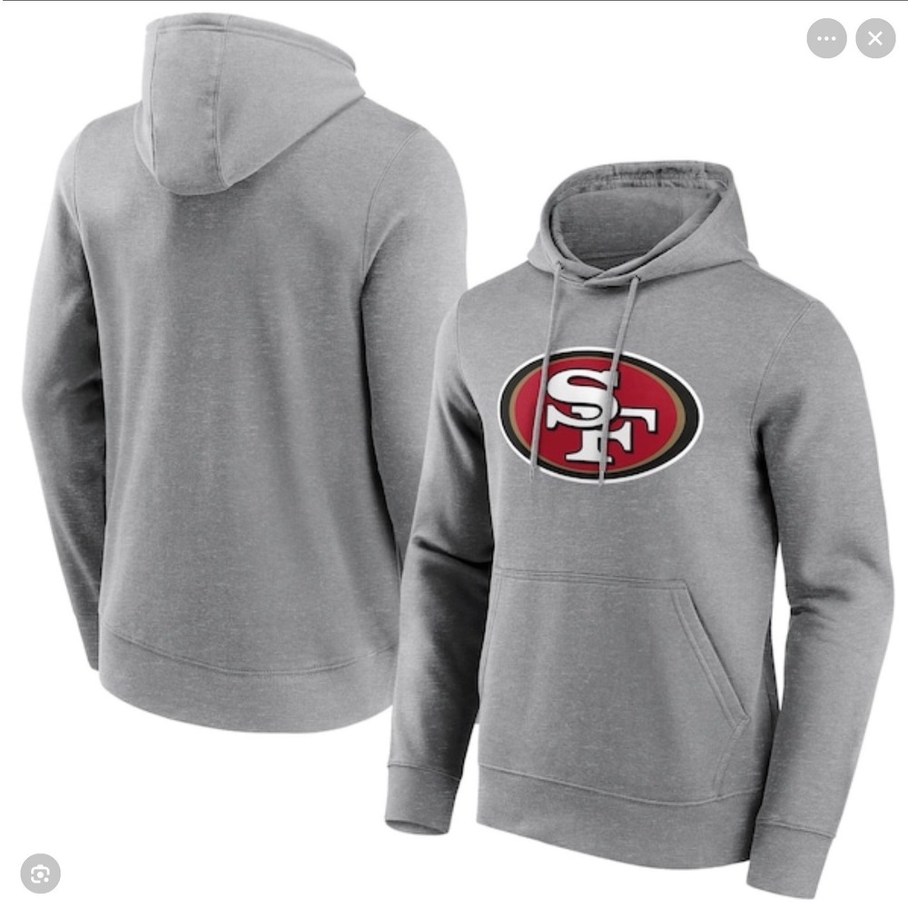 Nike San Francisco 49ers Hoodie Charcoal Grey Large New With Tags